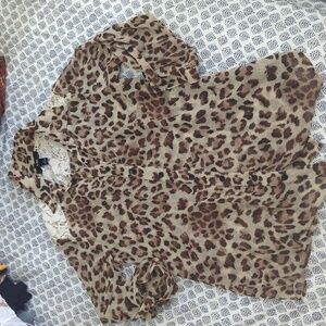I.N. San Francisco Animal Print Blouse